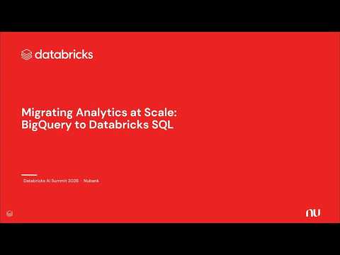 Watch: From BigQuery to Databricks SQL: 50M queries, 40% cost savings, 7x faster