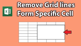How To Remove Grid lines From Specific Cell in Excel || 2023