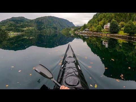 Kayaking in Fyksesund , Hardangerfjord Norway , GoPro9