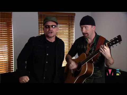 U2's Bono and The Edge sing Happy Birthday [HD - High Quality]