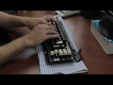 Typing Demo XL - tactile magnetic reeds (Fujitsu N860-8282-T002) (ASMR)