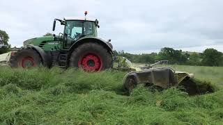 Mowing And Tedding For Silage with Keith Allen 2018 In Co Cavan