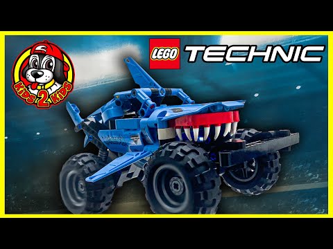 New 2022 MONSTER JAM Toys UNBOXING 📦 LEGO Technic MEGALODON & EL TORO LOCO (Speed Build & DIY Arena)