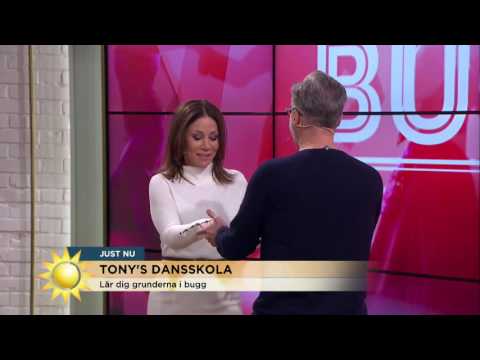 Tony Irving och Tilde de Paula dansar loss i studion - Nyhetsmorgon (TV4)