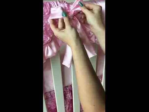 How To Tie Ritzy Baby Crib Rail Cover Center Ties