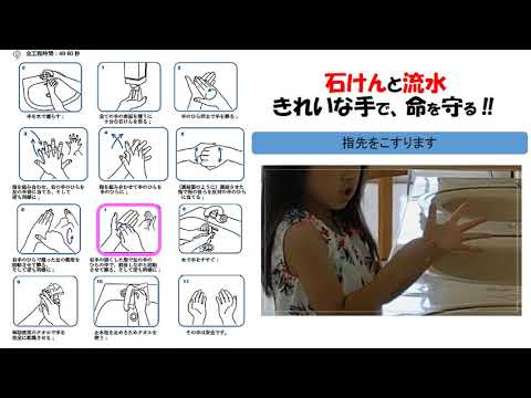 ⑤手を正しくきれいにする方法‼