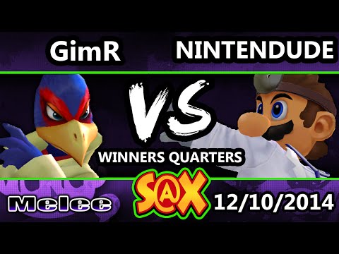 S@X - VGBC GimR (Falco) Vs. Nintendude (Doc, Icies) SSBM Winner's Quarters - Melee