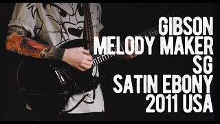 Video thumbnail for Gibson Melody Maker SG Satin Ebony 2011 USA by Loud Lemon Demo
