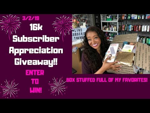 CONTEST CLOSED WINNER ANNOUNCED! 16k Subscriber Appreciation Giveaway 🎉