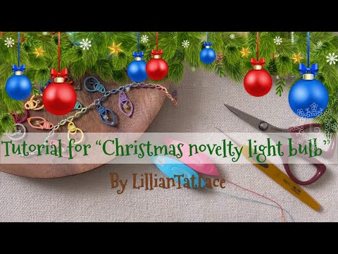 Tatting Tutorial for “Tiny Frozen Water Snowflake ” without bead designed by LillianTatLace