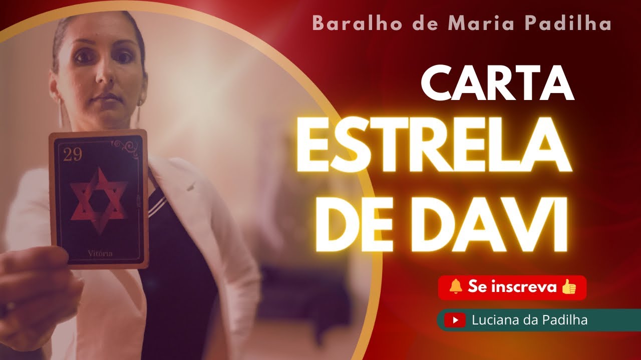 CARTA ESTRELA DE DAVI - #baralhomariapadilha