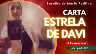CARTA ESTRELA DE DAVI - #baralhomariapadilha