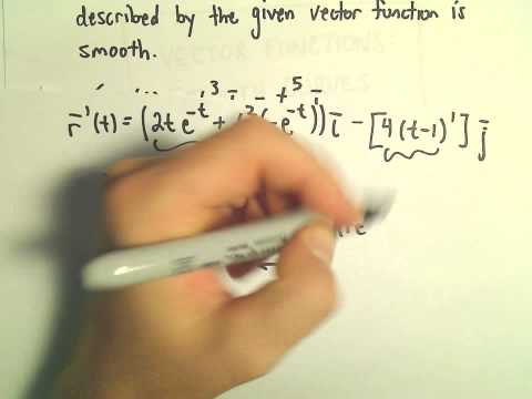 Smooth Vector Functions, Ex 2