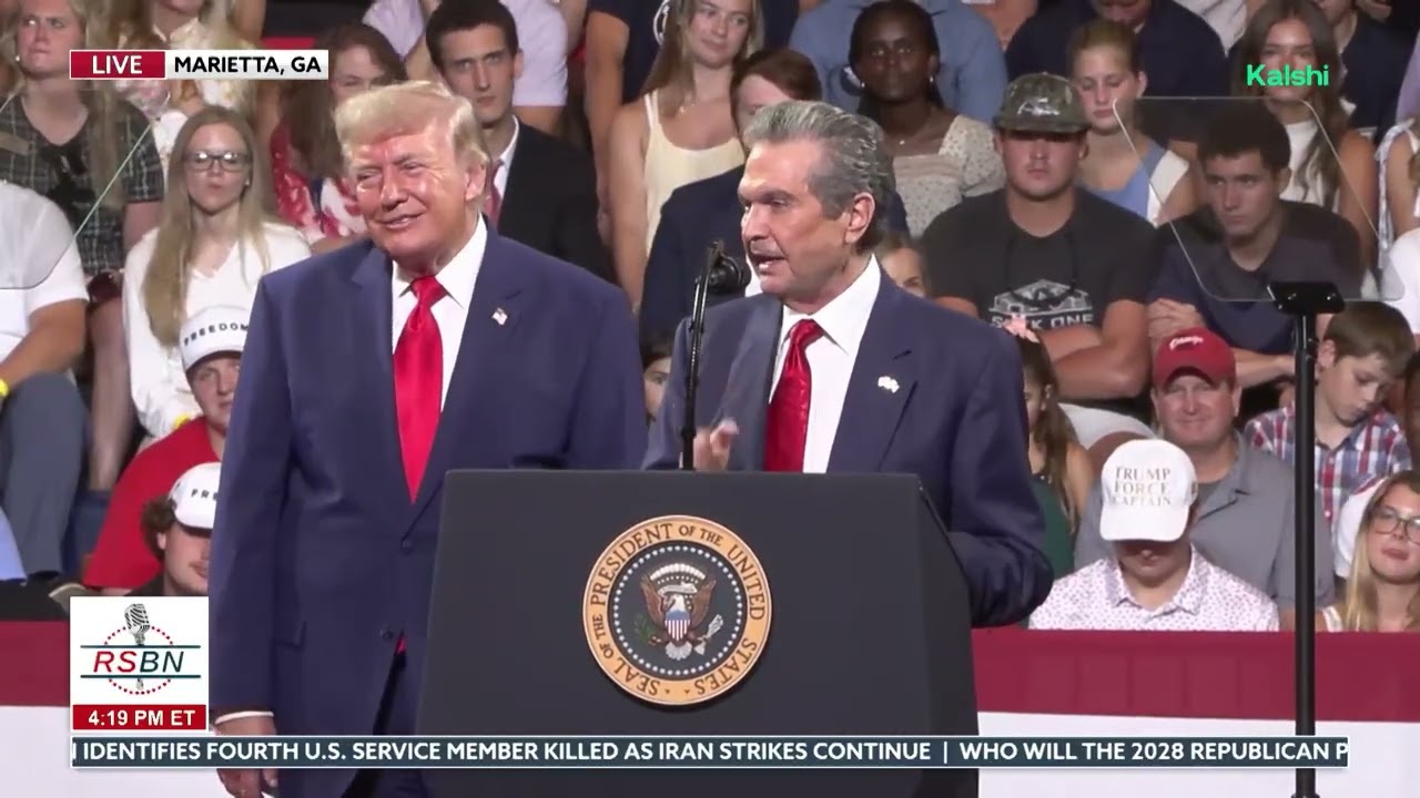 WATCH: Rick Jackson Makes Major Announcement at Marietta Trump Rally - 07/22/26