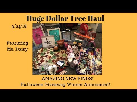Huge Dollar Tree 🌳 Haul 9/24/18~ALL NEW ITEMS ❤️Christmas, Home Decor, Candles, & More 😍💕