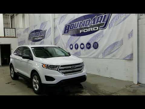 2018 Ford Edge SE W/ 2.0L Ecoboost, AWD, Cloth, Oxford White Overview | Boundary Ford