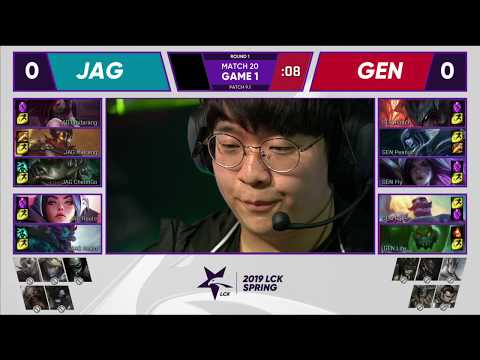 JAG vs GEN Jin Air Green Wings vs Gen Generation Week 2 Day 5 Game 1 Highlights LCK Spring 2019