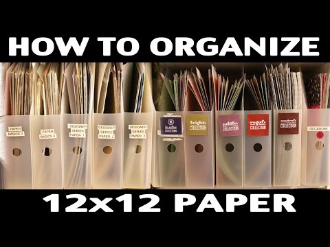 Stamping Jill - How to Organize 12x12 Designer Series Paper