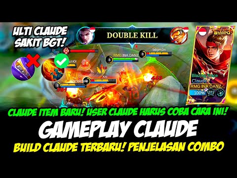 CLAUDE ITEM BARU ❗ EMBLEM CLAUDE & BUILD CLAUDE TERSAKIT 2023 ❗ TUTORIAL & GAMEPLAY CLAUDE TERBARU