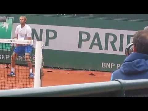 Stéphane Robert Roland Garros 2016 balle de match contre Anderson