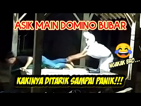 TERLUCU😂😂PRANK POCONG  DI POS RONDA YANG LAGI ASIK MAIN DOMINO BUBAR!!!