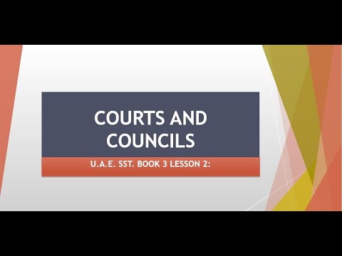 COURTS & COUNCILS grade 4 #uae #uaelife #learn #courts