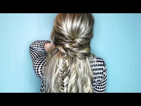 How-to - Half Up Half Down Boho Hairstyle Tutorial
