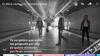 Es ella la causa - Los Temerarios (Letra)