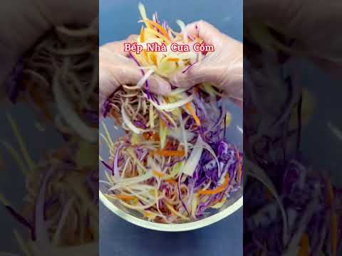 CÁCH LÀM NỘM NGŨ SẮC NHANH GỌN - Phần 1| Bếp Nhà Cua Cốm