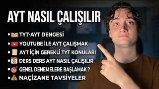 AYT Nasıl Çalışılır? | TYT-AYT Dengesi ve AYT İçin Gerekli Temel TYT K