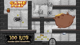 100 RUB: Operation Global Denomination ★ Gameplay ★ PC Steam Hardcore Platformer 2020 ★HD 1080p60FPS