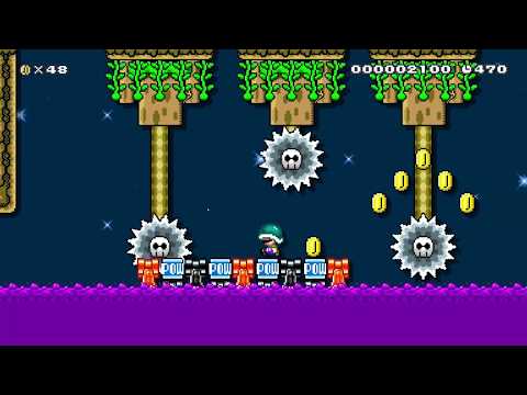 Bowser Jr.'s Spooky Swamp Cruise by Awgner07 - Super Mario Maker 2 - No Commentary 1bz