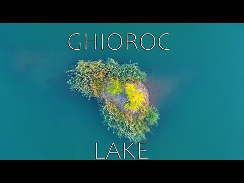 Isolated island in the middle of Ghioroc lake, Arad county, Romania. #travel #romania #arad #lake