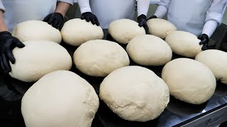 사람 몸통만한 크로와상? 세계에서 가장 큰 초대형 28,000원짜리 대왕 크로아상 만들기 הכנת לחם קרואסון ענק - אוכל רחוב קוריאני
