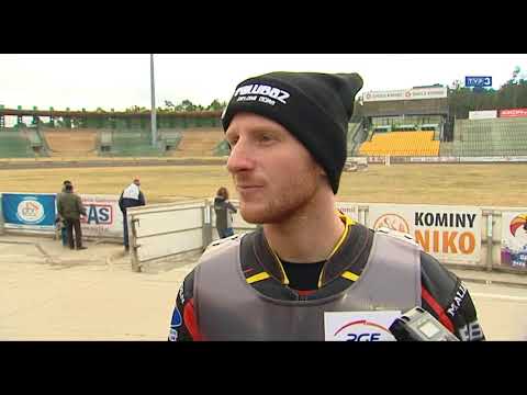 Kacper Gomólski po pierwszym treningu - 27.03.2018r.