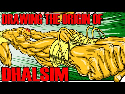 DRAWING THE ORIGIN OF DHALSIM!