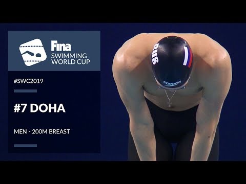 Плавание Anton Chupkov wins Men's 200m Breaststroke Final | Day 3 Doha #SWC19 | FINA Swimming World Cup 2019