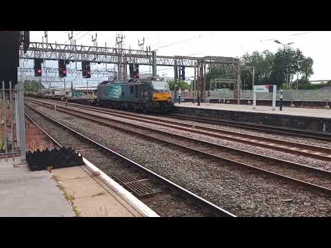 492B 88007 Tilbury to Coatbridge DRS freight stopper at Crewe 19/6/22