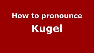 How to pronounce Kugel