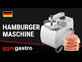 Commercial Manual Burger Press - 2 Sizes Ø 100/150 mm - Stainless steel - Made in Europe