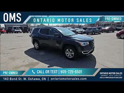 2019 GMC Acadia FWD SLE-1 in Gray for sale at Ontario Motor Sales in Oshawa, ON