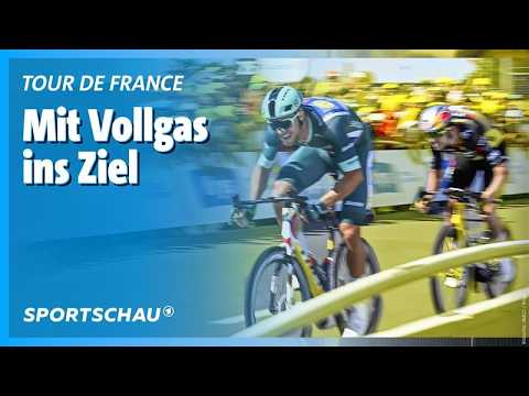 Tour de France, 8. Etappe Highlights: Massensprint in Laval | Sportschau