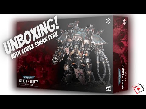 Unboxing Chaos Knights Army Set | Codex Preview