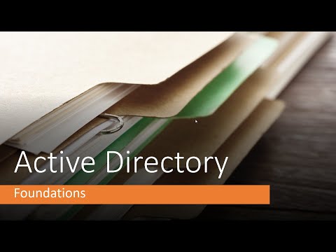, title : 'Active Directory Foundations:  Understanding this object database