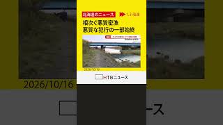 【カメラ捉える】「暗闇の川へ入る人影」サケ不漁の中で相次ぐ悪質密漁…深夜の川を狙う一部始終