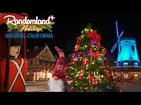 Solvang at Christmas! Julfest begins in California's Fantasyland!