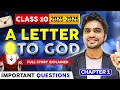 A Letter To God Class 10 In English Full Chapter Summary Question And Answer Explanation