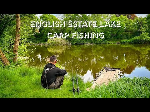 English estate lake carp fishing
