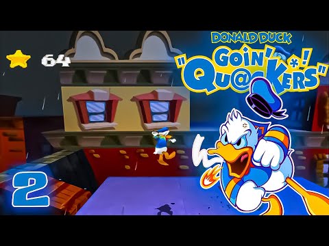 Donald Duck: Goin' Quackers PS1 [[ DUCKBURG ]] FIGHT THE BOSS  WALKTHROUGH [STAGE 2]