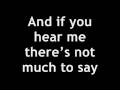 The All American Rejects - Back To Me - LYRICS